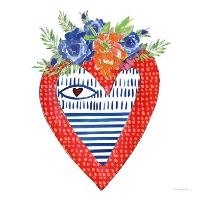 " Sacred Heart III " by Mercedes Lopez Charro Painting Print