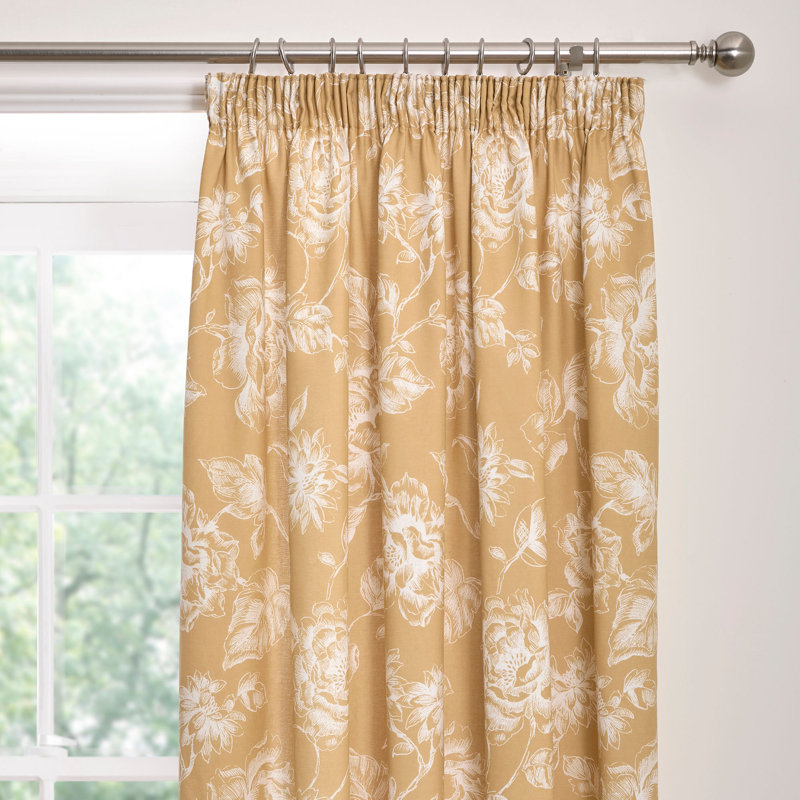 Mishka Cotton Blend Semi Sheer Curtain Pair