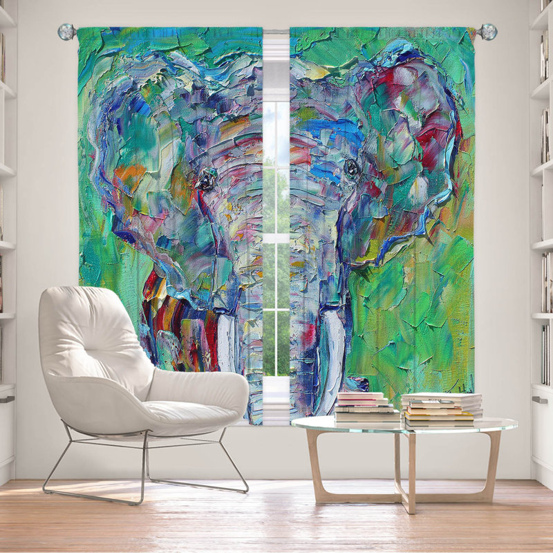 Ensemble de rideaux en polyester 2 pièces, L 40 po x L 82 po