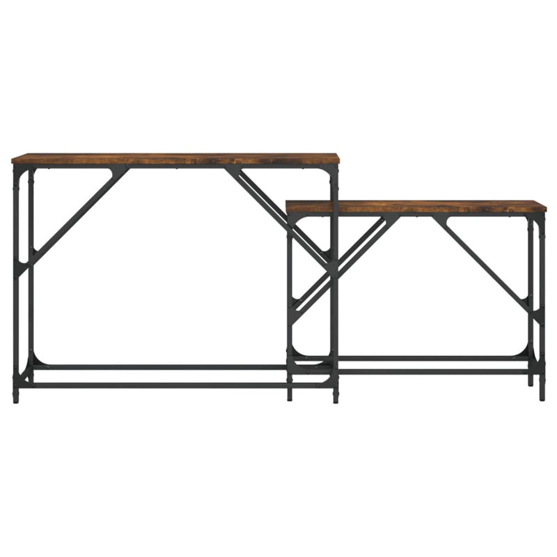 Yannik 39.4'' Console Table, Smoked Oak