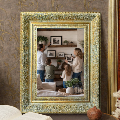 Antique Gold 1PC 11" x 14" Sophisticated Picture Frame with Wall or Table Placement