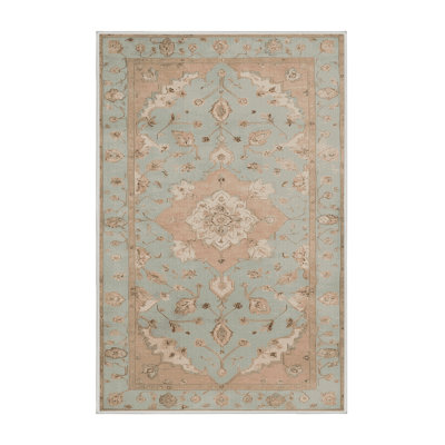 Machine Washable Tabriz Beige Area Rug