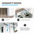 36"W X 30"H Surface Mount Frameless 2 Doors Medicine Cabinet With Mirror Defogger And Soft Close Hinges