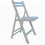 Chaise pour événement spéciale pliante en bois à lattes Furniture - blanc, ensemble de 4, CHAISE PLIABLE, STYLE PLIABLE