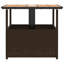 Square Wicker Outdoor Coffee Table With Umbrella Hole , 55cm cm W 55cm cm D