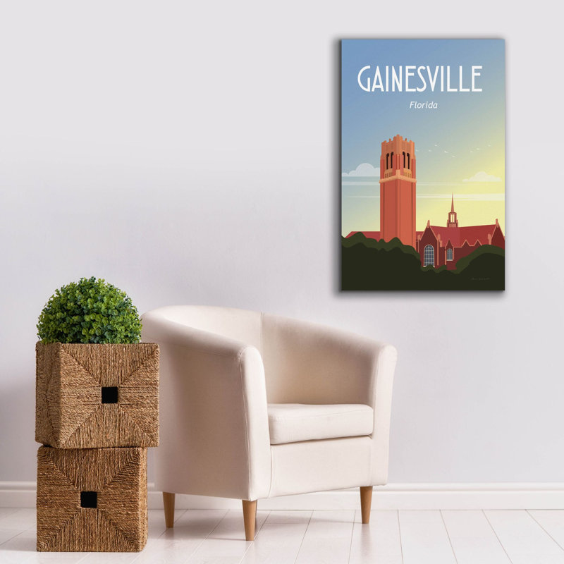 Art mural sur toile Gainesville par Omar Escalante, 26 po x 40 po