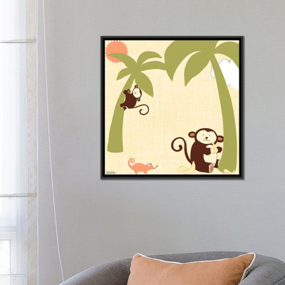 « baby jungle ii », impression sur toile tendue