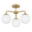 Plafonnier semi-encastré 20 po 3 lumières Kobie-1932433715
