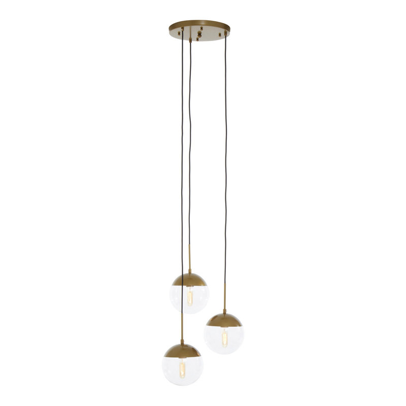 Royce 3 - Light Cluster Pendant, Gold