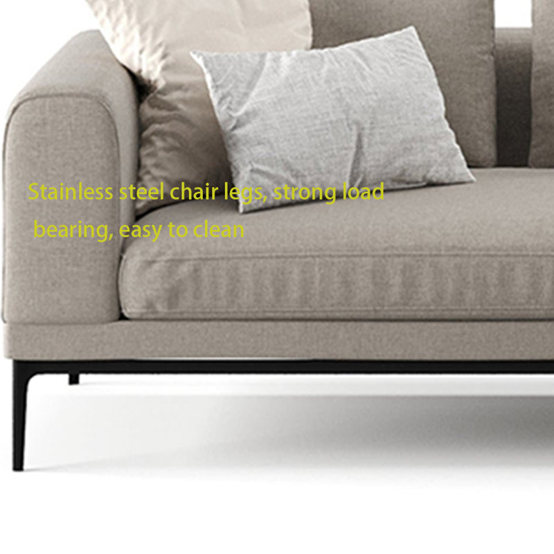 Chaise longue en coton et lin éponge, Orienté à gauche (vu de face)