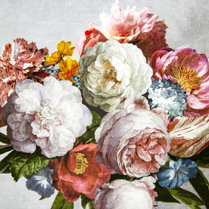 Art for the Home Bouquet Blooms Printed Canvas