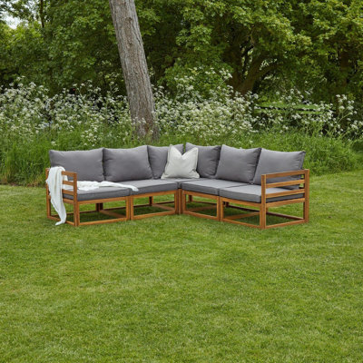 Rimasha Rowan Garden Lounge Set with Cushions