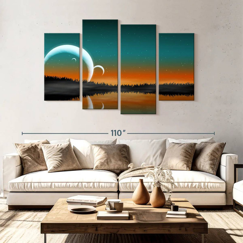 Kelan Space Landscape, 54" H x 84" W