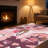 Joffre Artistic Floral Abstract Pink & Plum Washable Area Rug
