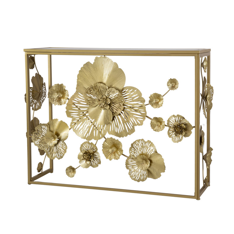 Khashif Mirrored Glass Top End Table