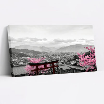 Ensemble de 1 tableau sur toile Fleurs de cerisier