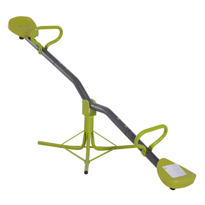 HomCom 2 Seat Metal Spinning Teeter Totter