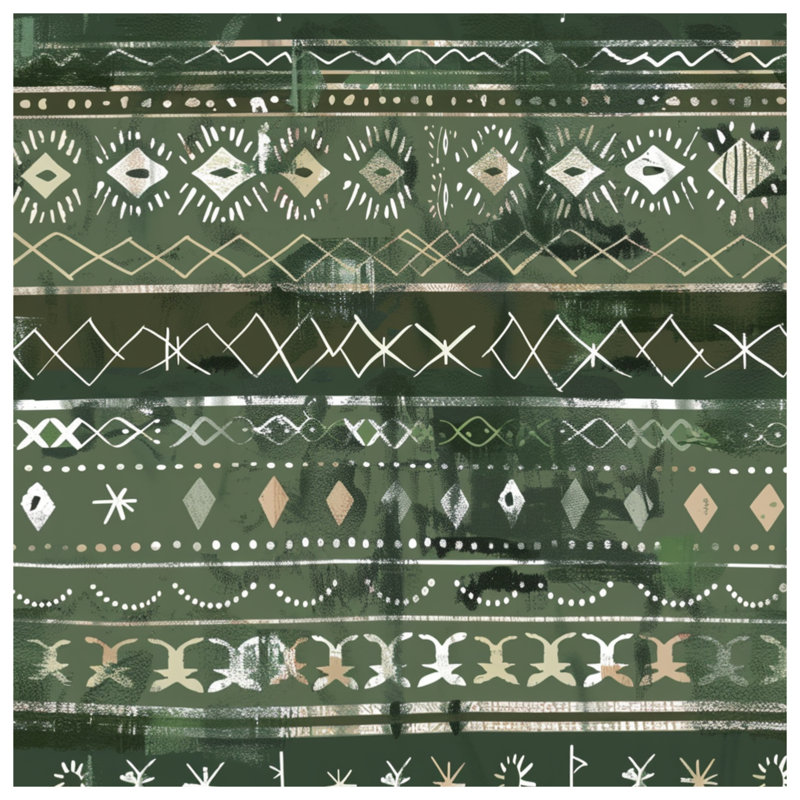 Housses de couette à motifs géométriques tribaux, Lit simple