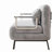 Velvet Light Grey 55″ Convertible Chair Bed, Three-fold Sofa Bed, Adjustable Back and Pillow, Sturdy Steel Frame Relaxing Lounge Chair Sofa, Suitable for Home and Office, Comfortable Recliner-1038354551-1038354547
