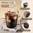 100 Pcs 12 oz Black Plastic Cups