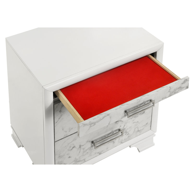 Table de chevet blanche Arncliffe