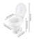 Yescom 0 Gallons GPF Round Chair Height Floor Mounted Bidet Toilet (Seat Included)