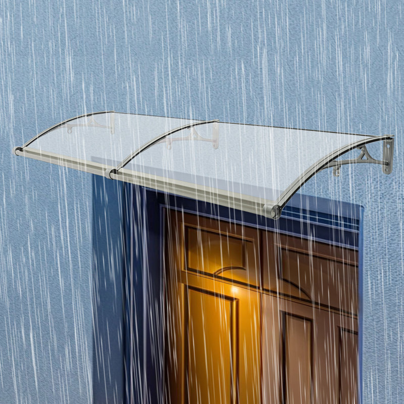 Auvent de porte / fenêtre rétractable en polycarbonate DENFER