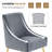 Modern Dining Chair, Velvet Upholstered Dining Chair with Gold Legs-281159674