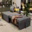 Grey Upholstered Chaise Lounge