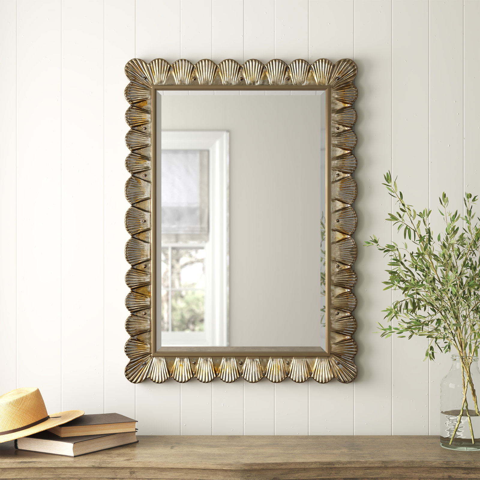 Scalloped Wall Mirror