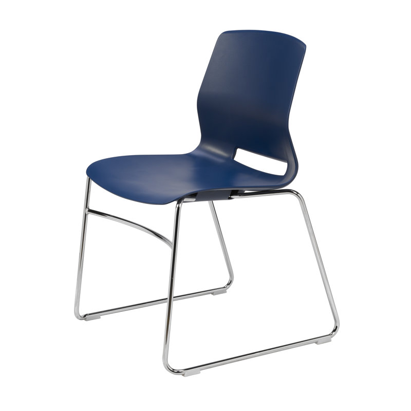 Chaise empilable Wille, Bleu marine