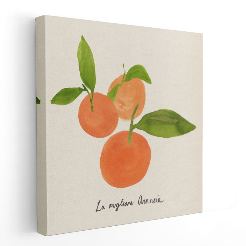 Citrus Trattare II - reproduction d'art sur toile, H 12 po x l 12 po