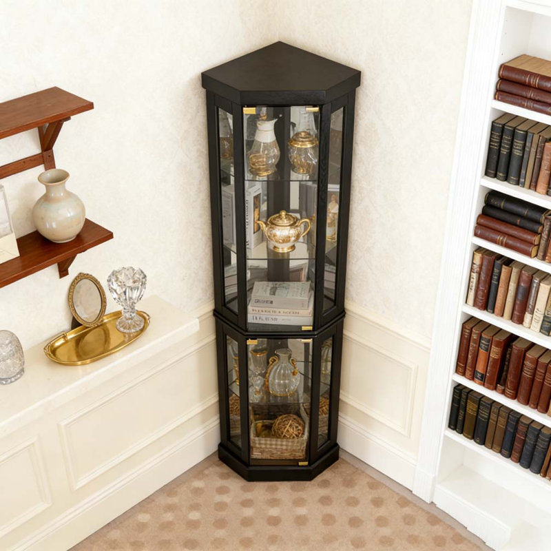Vitrine de coin lumineuse, Noir