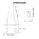 Iona 4 - Light  Dimmable Wooden Chandelier with Font Shape