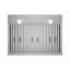 30 po T-1747-1-DC Hotte de cuisine à conduit encastrable 406 CFM en acier inoxydable brossé avec filtres à chicane, commande à pavé tactile, lumières DEL Magione