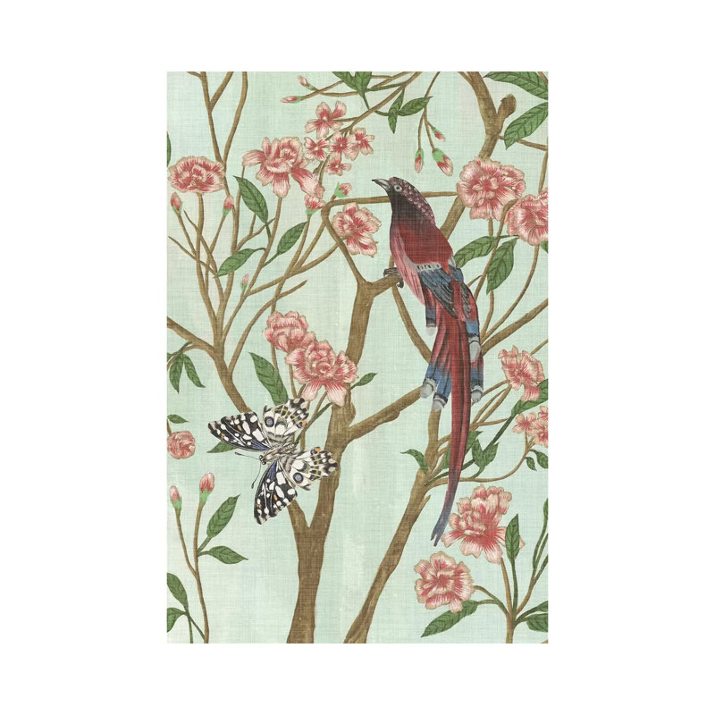 Delicate Chinoiserie III by Melissa Wang - Wrapped Canvas Painting, 20.32 cm H x 30.48 cm W