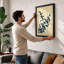 Indigo Study Botanical - Framed Print-766494506-766494510