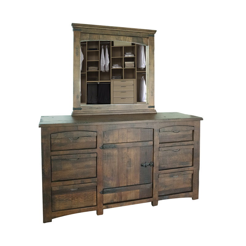 Commode 6 tiroirs, 1 porte Mezcal
