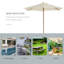 Parasol de plage 98,4 po Seleni-1044820404