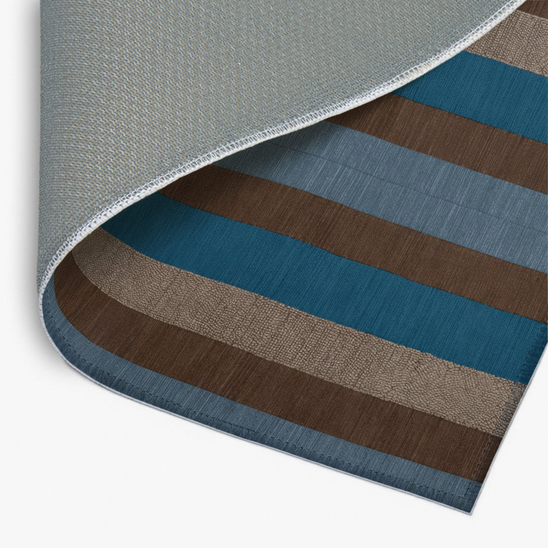Tapis intérieur / extérieur noir à carreaux, Rectangulaire 2 pi x 3 pi