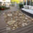 Washable Damask Indoor / Outdoor Rug-109571384