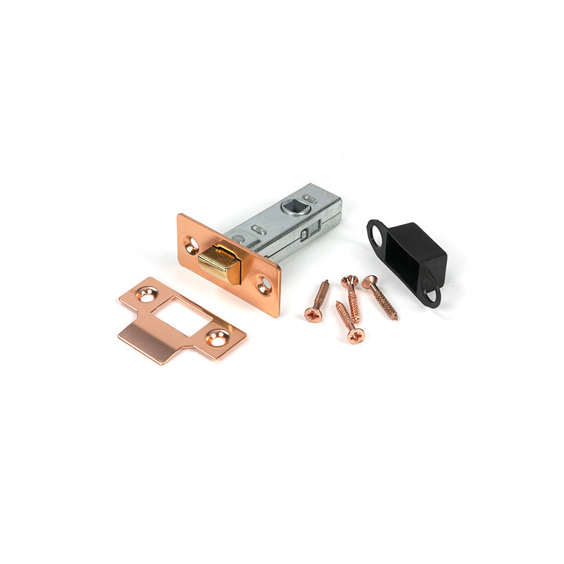 Tubular Mortice Latch, Polished Bronze