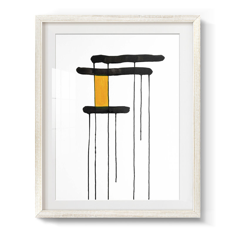 Golden Waterfall I -Framed Print
