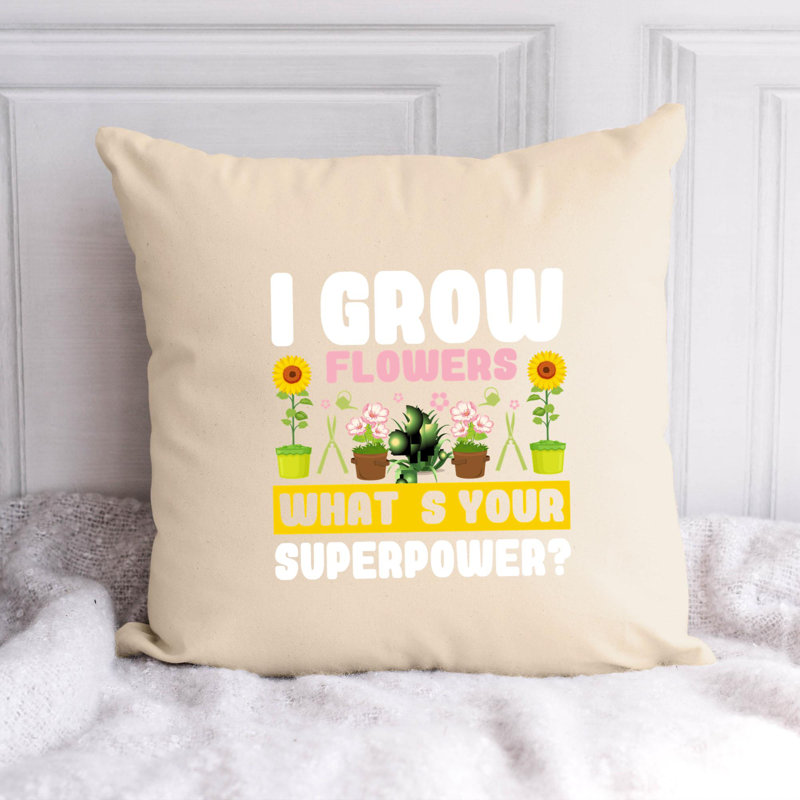 Coussin décoratif, H 16 po x l 16 po
