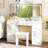 47" W Manufactured Wood Vanity Set with LED Mirror and Power Outlets-2003606828