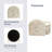 Marble U-Shaped 6 Piece Coaster Set