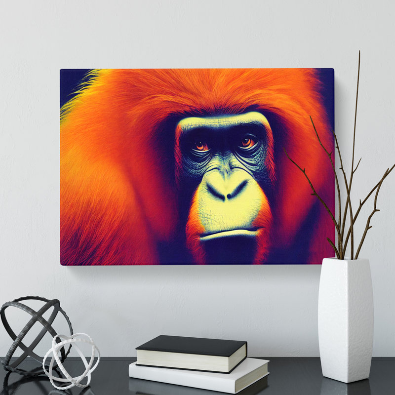 The Bewitching Orangutan - Wrapped Canvas, 40cm H x 60cm W x 3cm D