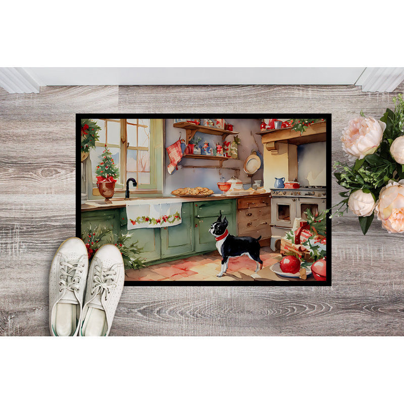 Junya Non-Slip Christmas Doormat, 24" W x 36" L
