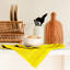 Linges de cuisine jaunes, ensemble de 3-1985206087