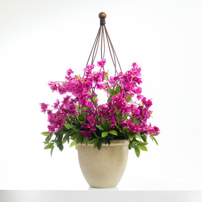 Silk Bougainvillea Arrangement in Pot